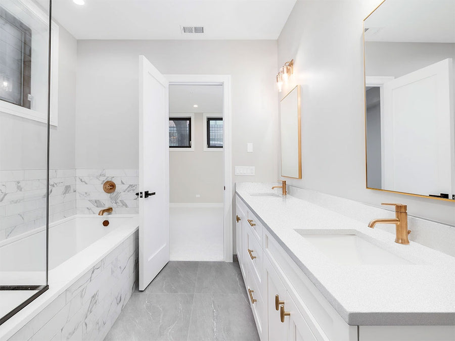 3M 1080 Gloss White Aluminum DIY Built-In Bathroom Countertop Wraps