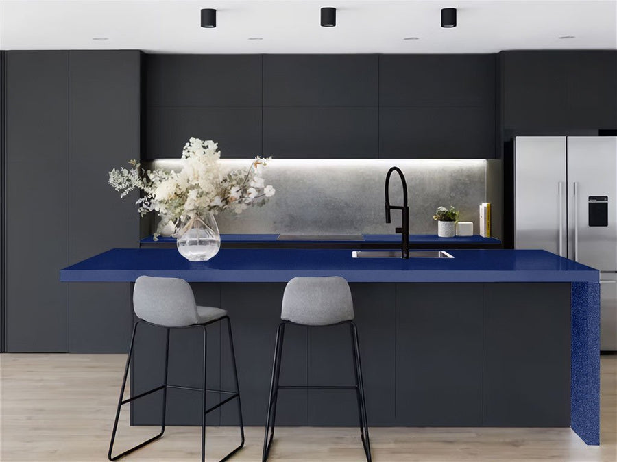 3M™ 2080 Gloss Deep Blue Metallic Kitchen Countertop Wraps