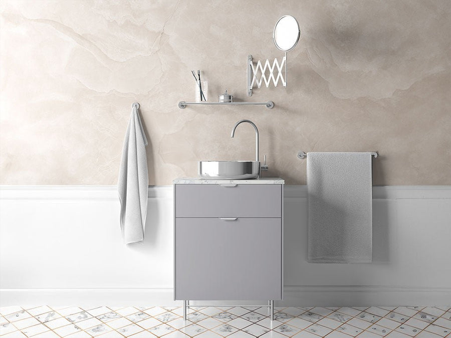 3M™ 2080 Gloss Storm Gray Bathroom Cabinet Wraps