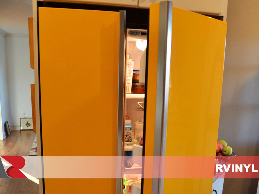 3M™ Wrap Film Series 2080 - Gloss Sunflower Yellow Fridge Wrap
