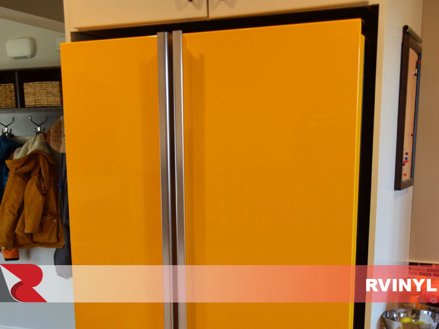 3M™ Wrap Film Series 2080 - Gloss Sunflower Yellow Custom Fridge Wrap