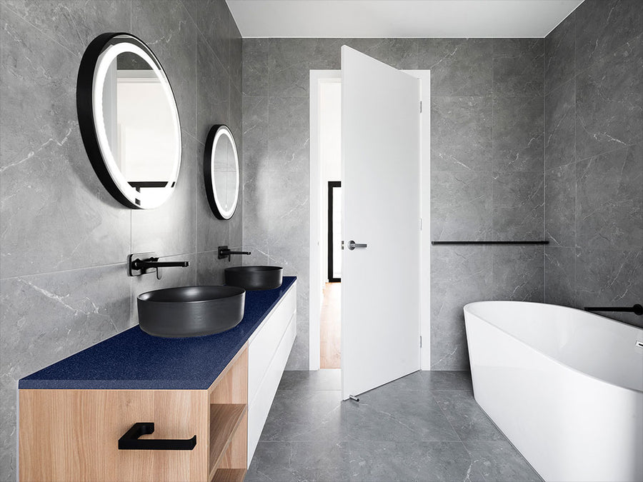 3M™ 2080 Gloss Midnight Blue Bathroom Countertop Wraps