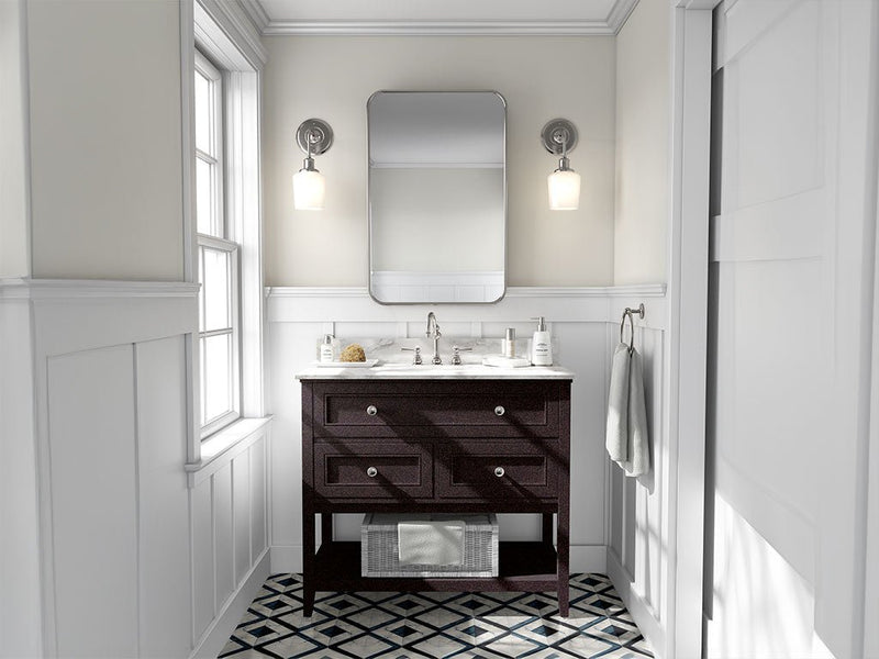 3M 2080 Gloss Ember Black DIY Bathroom Cabinet Wraps