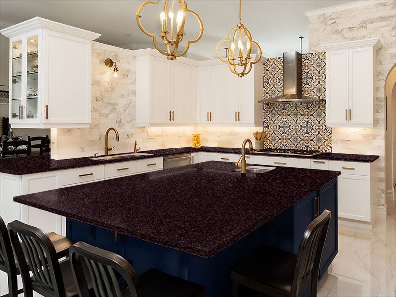3M 2080 Gloss Ember Black DIY Kitchen Counter Wraps