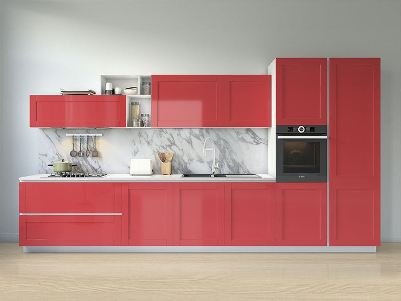 3M™ 2080 Matte Red Kitchen Cabinet Wraps