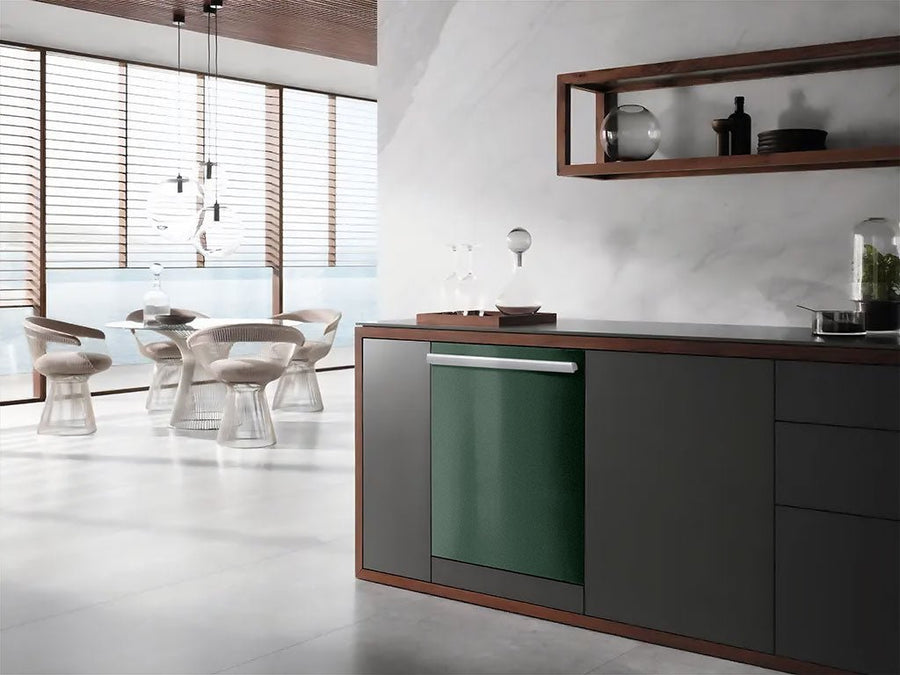 3M™ 2080 Matte Pine Green Metallic Wrapped Dishwasher Example