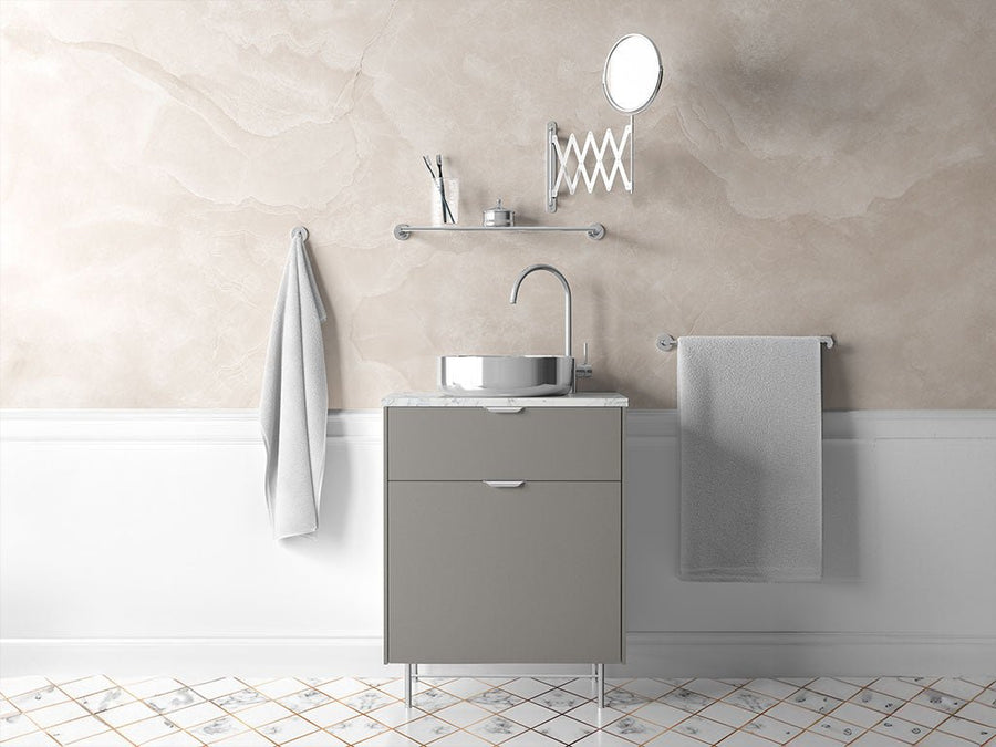 3M™ 2080 Matte Gray Aluminum Bathroom Cabinet Wraps