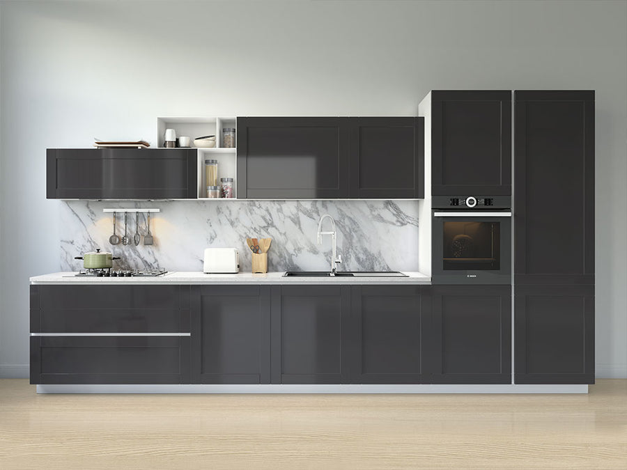 3M™ 2080 Satin Black Kitchen Cabinet Wraps