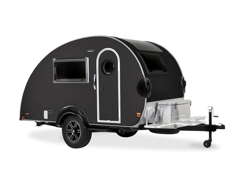 3M 2080 Satin Black DIY Tear Drop Trailer Wraps