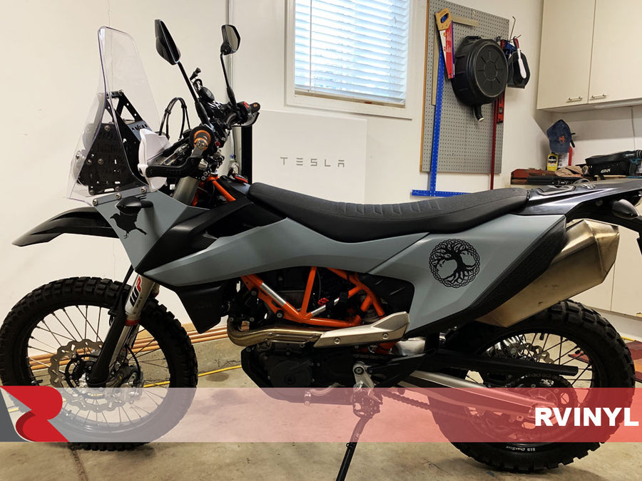 3M™ 2080 Series Satin Battleship Gray Customized Dirt Bike Wrap