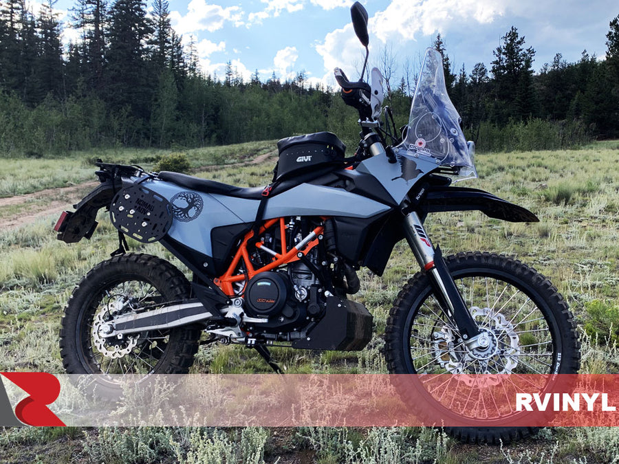 3M™ 2080 Series Satin Battleship Gray Installed Dirt Bike Wrap