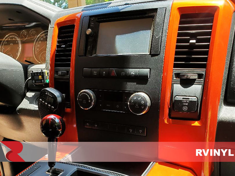 3M™ Wrap Film Series 2080 Gloss Fiery Orange Custom Center Console Wrap