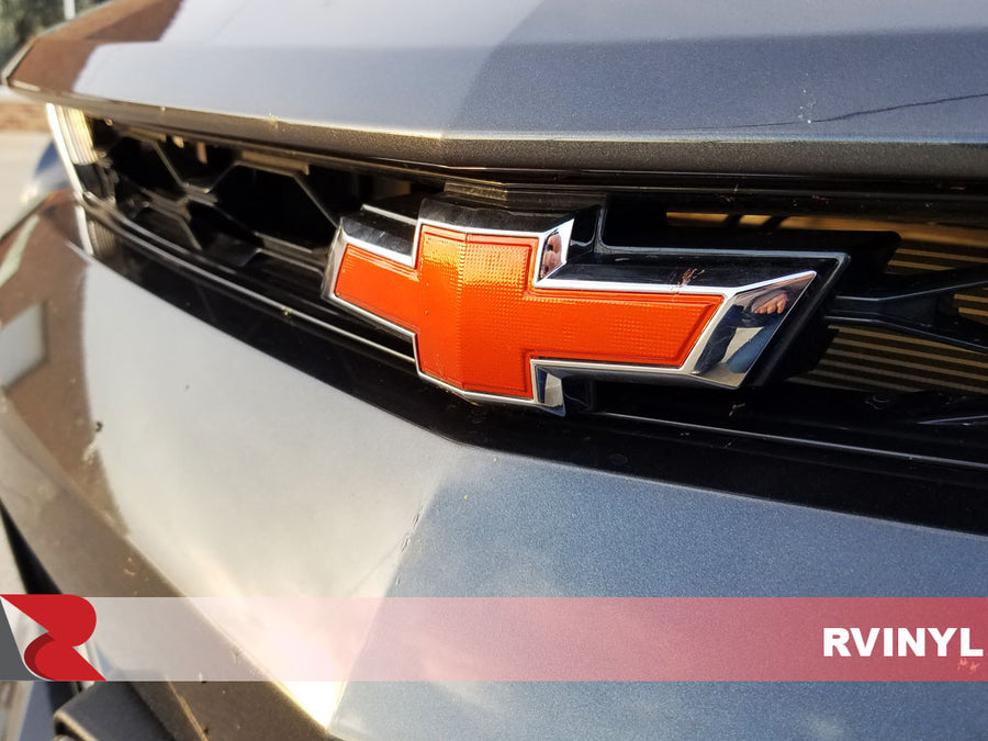 3M™ Wrap Film Series 2080 Gloss Fiery Orange Custom Camaro Logo Trim