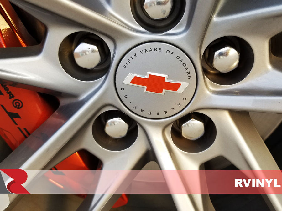 3M™ Wrap Film Series 2080 Gloss Fiery Orange Custom Camaro Wheel Wrap
