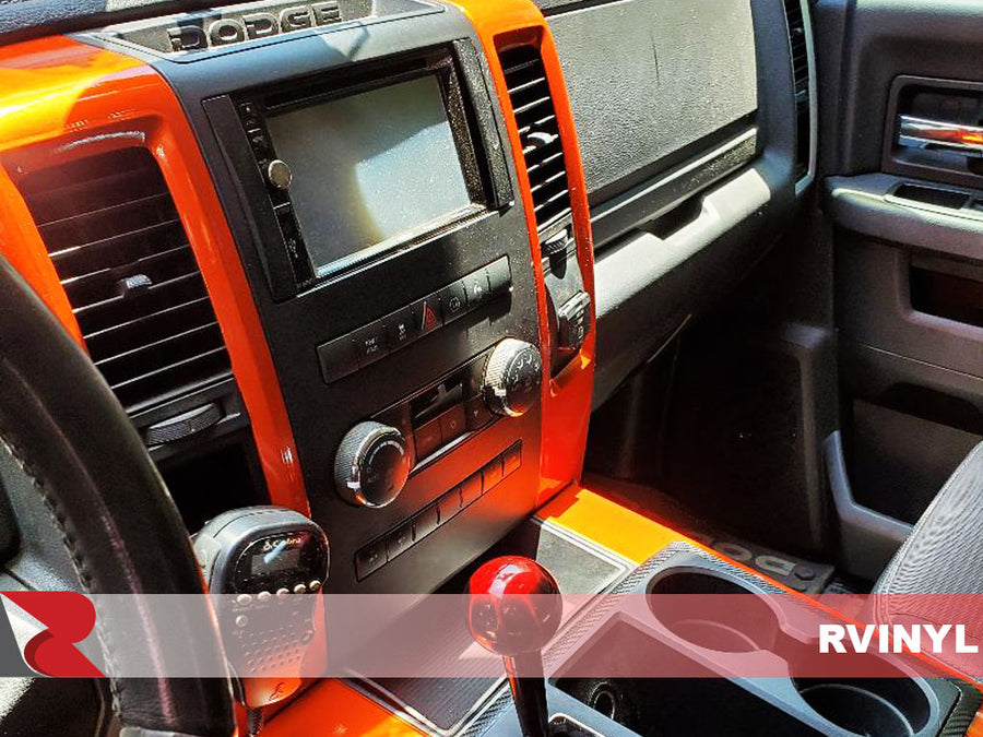 3M™ Wrap Film Series 2080 Gloss Fiery Orange Custom DIY Center Console Wrap