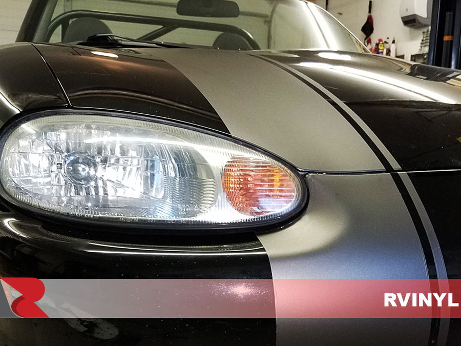 3M Series 2080 Installed Matte Dark Gray DIY Racing Stripe