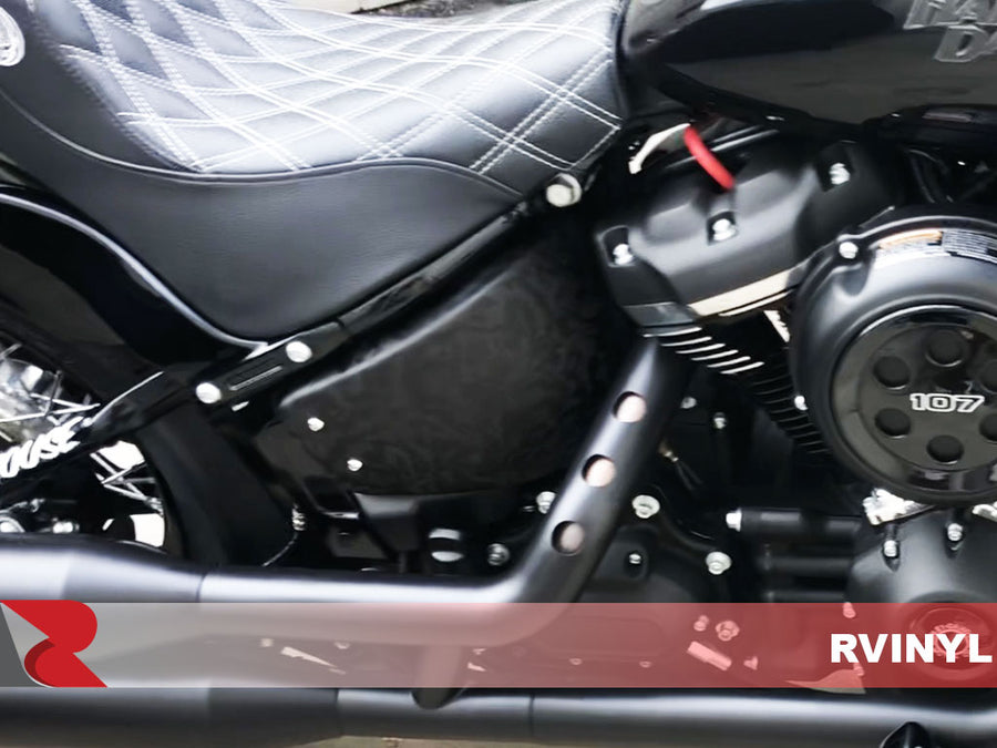 3M 2080 Series Shadow Black Motorcycle Wrap