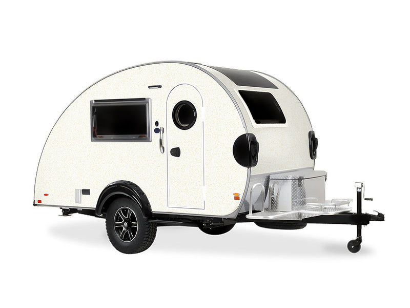 3M 2080 Satin Frozen Vanilla DIY Tear Drop Trailer Wraps