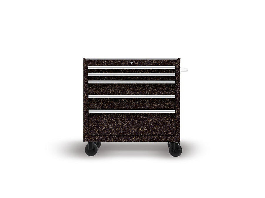 3M 2080 Satin Gold Dust Black DIY Tool Cabinet Wraps