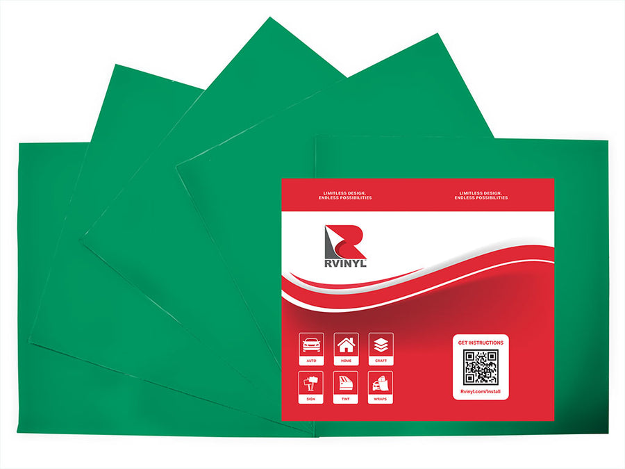 3M 3630 Light Kelly Green Craft Vinyl Sheet Pack