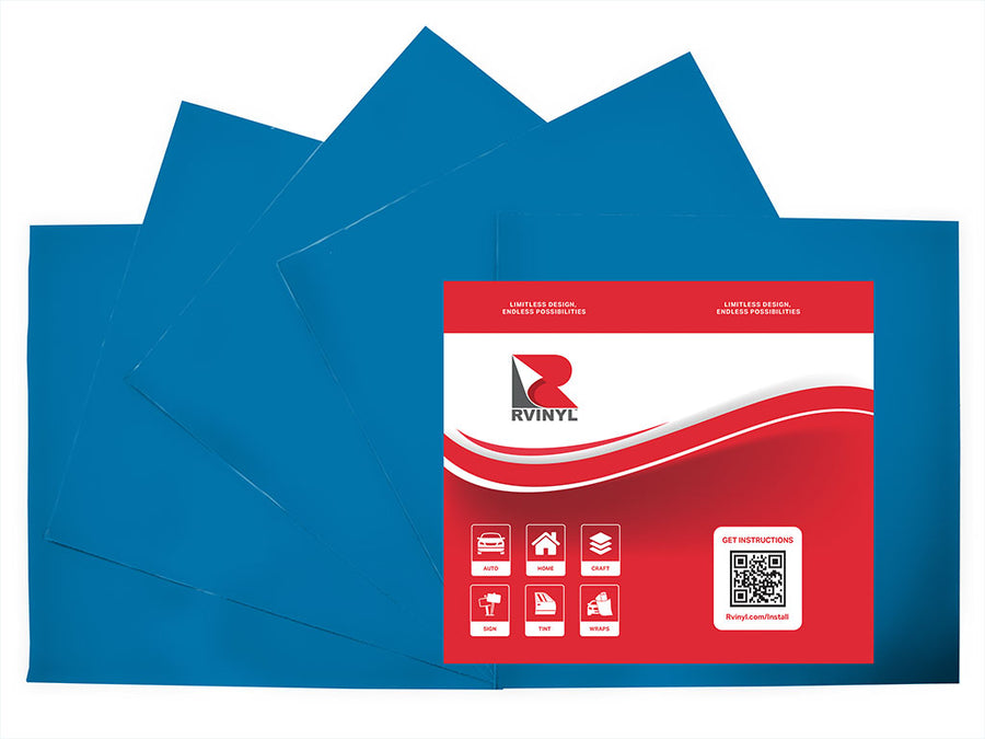 3M 3630 Light European Blue Craft Vinyl Sheet Pack