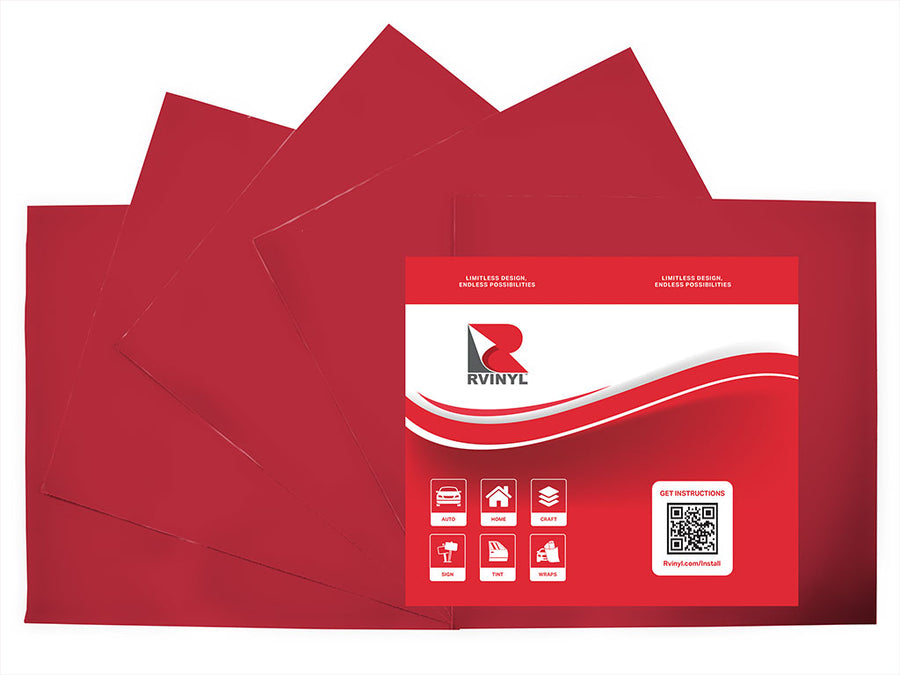 3M 3630 Regal Red Craft Vinyl Sheet Pack