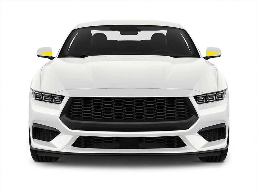 3M Lemon Yellow Fading Stripe Mirror Stripe Graphic