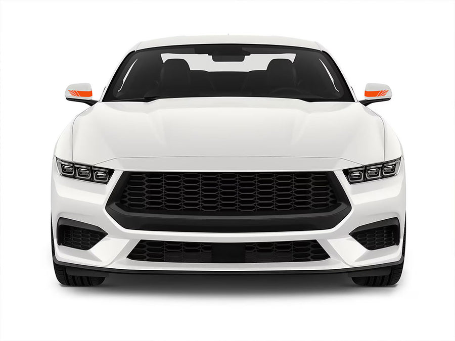 3M Bright Orange Fading Stripe Mirror Stripe Graphic