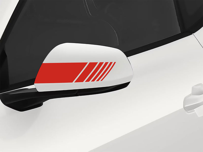 3M Light Red Side-View Mirror Decal