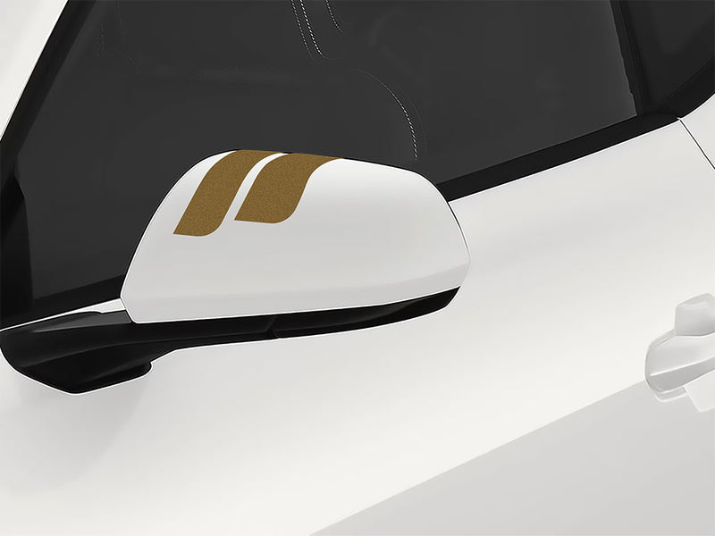 3M Gold Double Round Side View Mirror Sticker