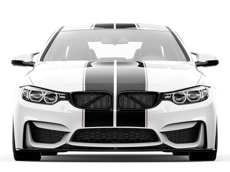 3M Silver Pin Stripe With Racing Stripes