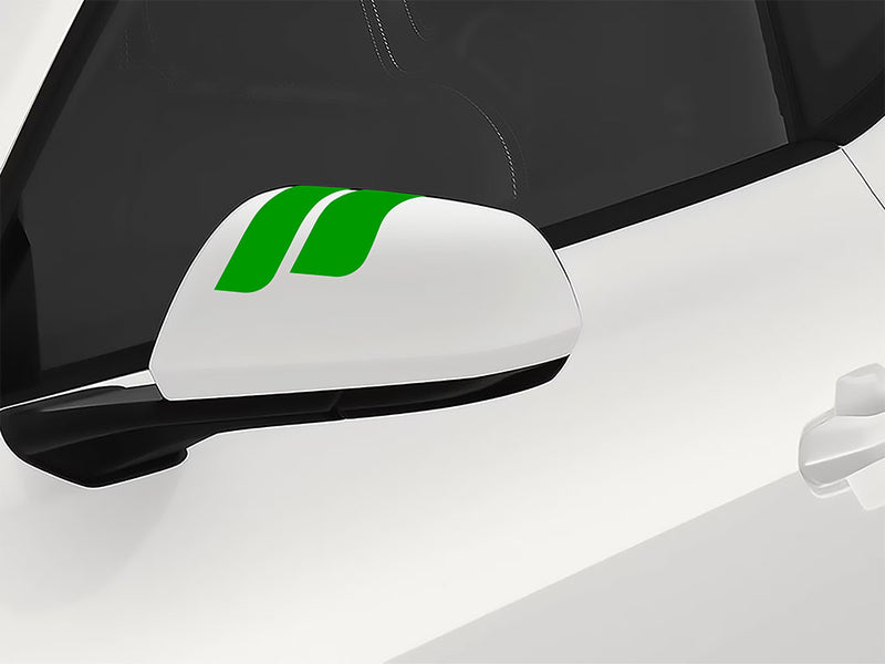 3M Grass Green Double Round Side View Mirror Sticker