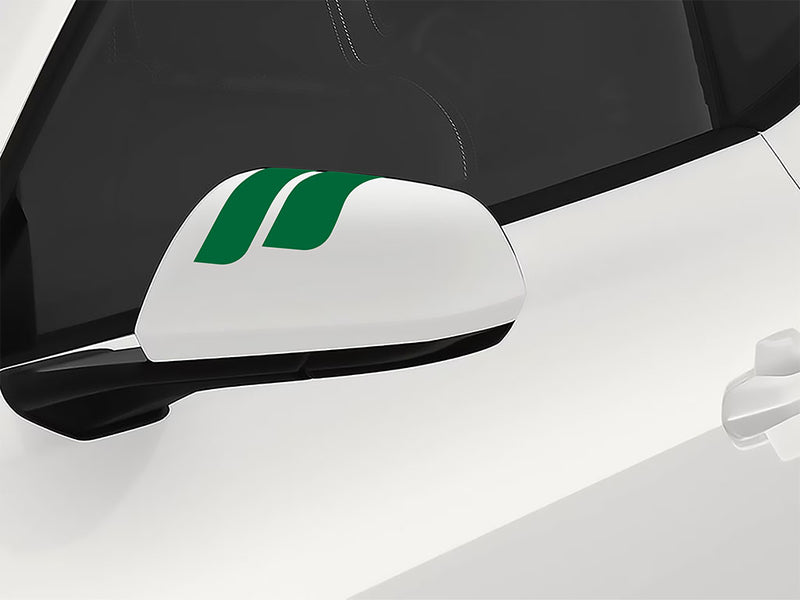 3M Medium Green Double Round Side View Mirror Sticker