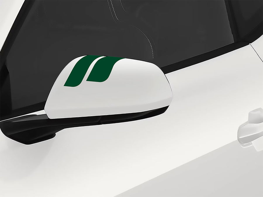 3M Dark Green Double Round Side View Mirror Sticker