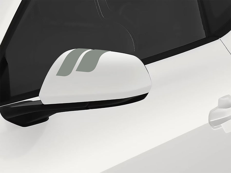 3M Light Gray Double Round Side View Mirror Sticker