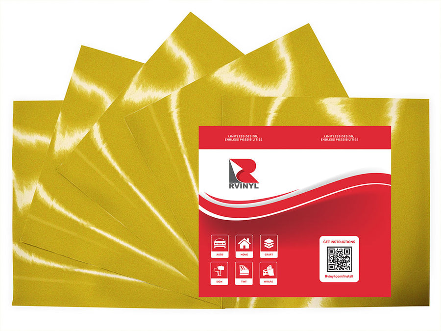 3M 680 Lemon Yellow Reflective Craft Vinyl Sheet Pack