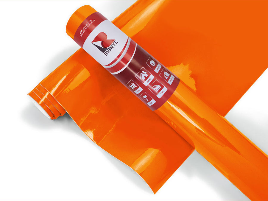 3M 7125 Bright Orange Craft Vinyl Roll