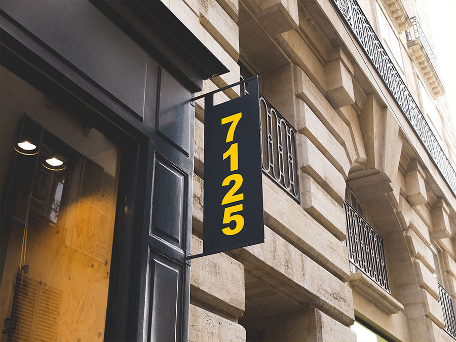3M 7125 Scotchcal Bright Yellow Building Sign