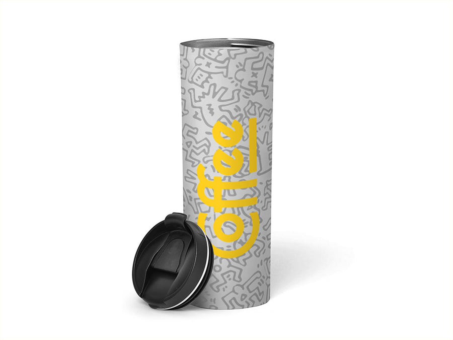 3M 7125 Bright Yellow Water Bottle DIY Stickers