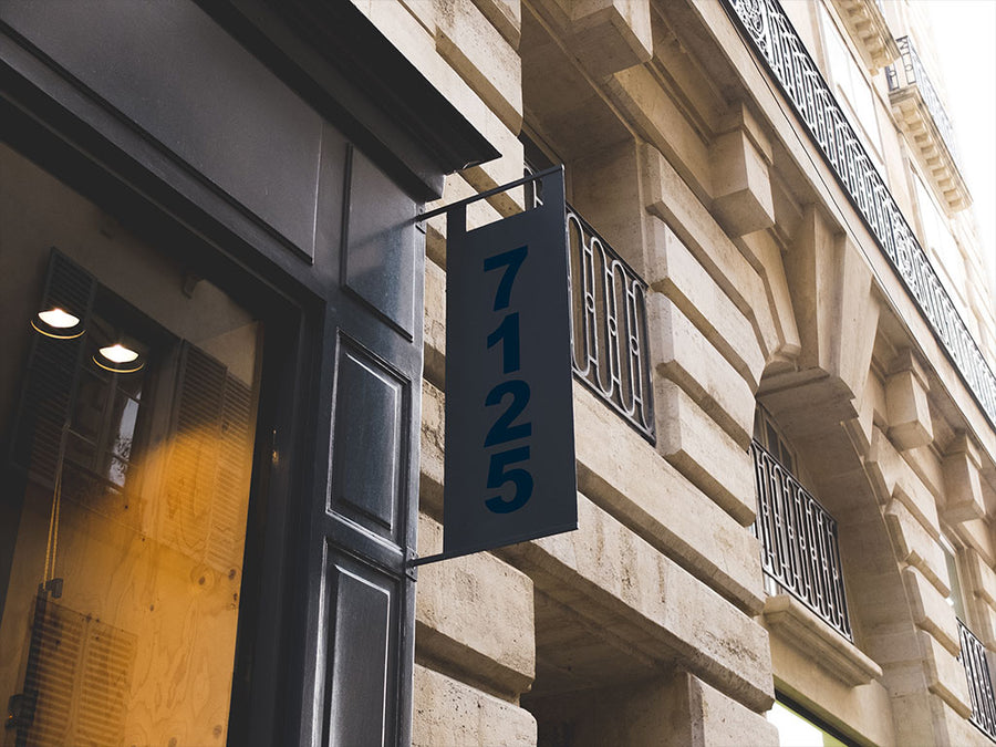 3M 7125 Scotchcal Indigo Building Sign