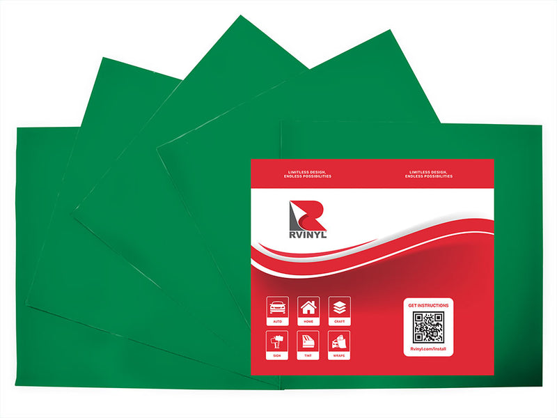 3M 7125 Kelly Green Craft Vinyl Sheet Pack