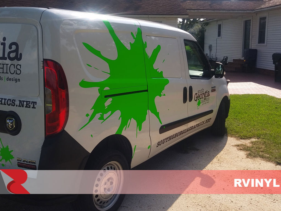 3M Series 1080 Satin Neon Fluorescent Green splat decal