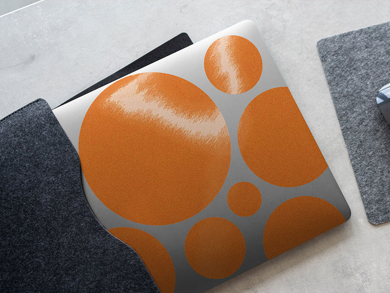 Orange Reflective DIY Laptop Stickers