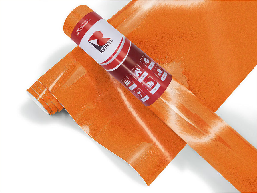 Orange Reflective Craft Vinyl Roll