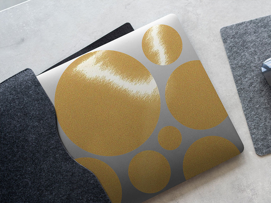 Gold Reflective DIY Laptop Stickers