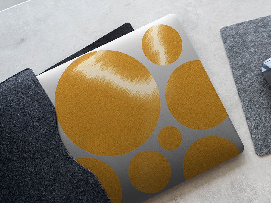 Yellow Reflective DIY Laptop Stickers
