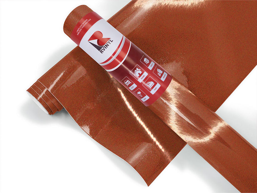 Brown Reflective Vinyl Roll