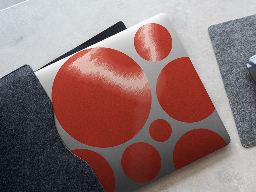 Ruby Red Reflective DIY Laptop Stickers