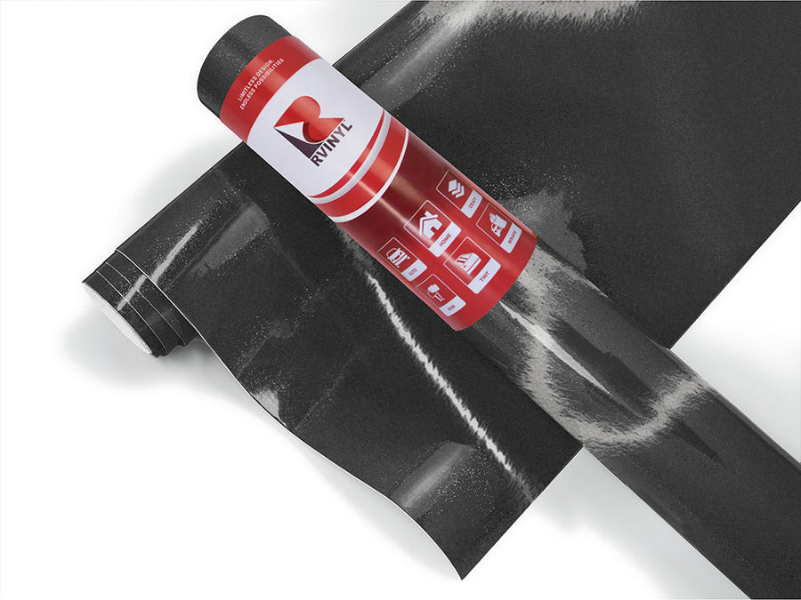 Black Reflective Craft Vinyl Roll