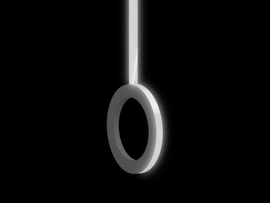 3M 680 Reflective White Pin Striping Nighttime View